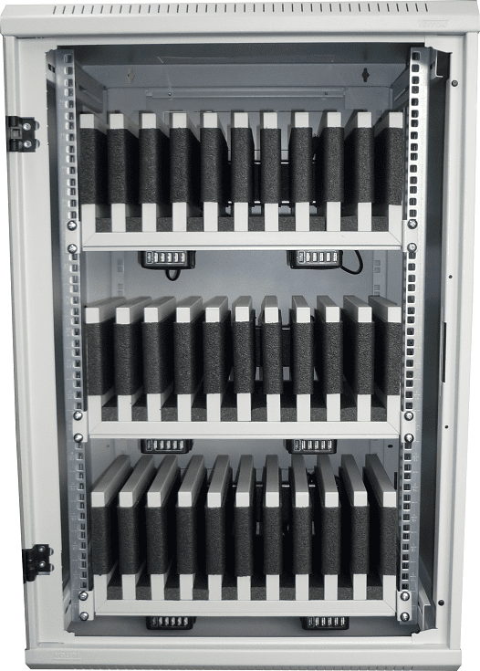 Notebookschrank und iPad-Schrank für den DigitalPakt Schule. 19 Zoll